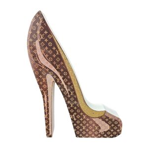 Wooden High Heel Shelf Decor